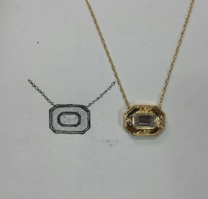 Handmade Diamond Pendant Necklace